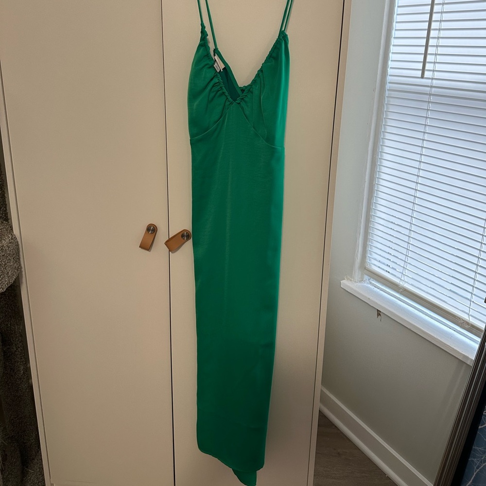 A new day women’s cutout midi slip dress green